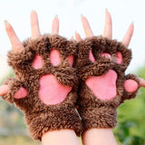"Cat Paws" Plush Gloves (6 Colors)