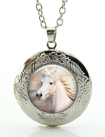 Horse Locket Necklace