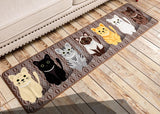 "Cutest Cats" Floor Mat (2 Colors in 5 Sizes)