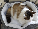 "Paw Print" Fleece Pet Bed (6 Colors in 2 Sizes)