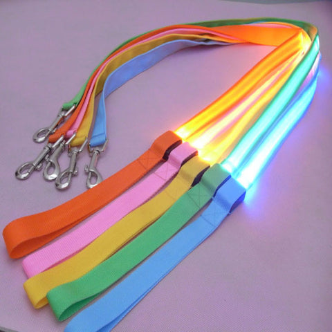 Dog LED Lighted 4-Foot Leash (5 Colors)