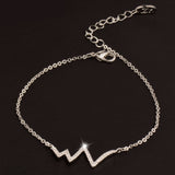 Nurses Crystal ECG Heartbeat Bracelet (3 Colors)