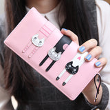 "Cat Trio" Fashion Wallet (5 Colors )