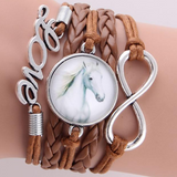 Horse Love & Infinity Bracelet (3 Colors)