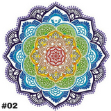 Yoga "Lotus Flower Mandala" Meditation Mat (7 Colors)