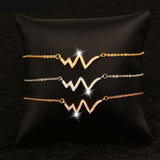 Nurses Crystal ECG Heartbeat Bracelet (3 Colors)