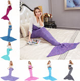 "Mermaid Tail" Knitted Blanket (8 Colors)