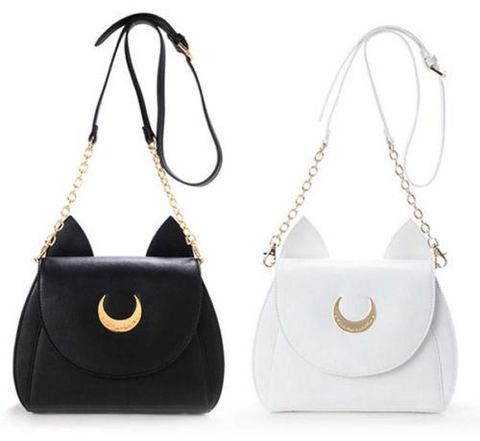 "Cat Ears" Half-Moon Handbag (2 Colors)