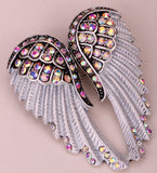 Angel Wings Crystal Brooch Pin (14 Colors)