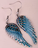 Angel Wings Crystal Earrings (15 Colors)