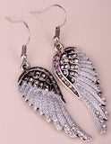 Angel Wings Crystal Earrings (15 Colors)