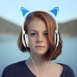 "Cat Ears" Rechargeable LED Lighted Headphones (5 Colors)