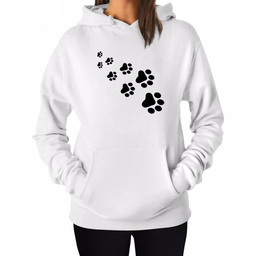 売れ筋商品|||エルエーポップアート カットソー トップス レディース Women's Dog Paw Prints Word Art Hooded Sweatshirt Black YPUPHEARTBLACK_1200x1200.jpg?v