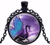 Dragon Purple Fantasy Pendant Necklace (2 Colors)