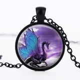 Dragon Purple Fantasy Pendant Necklace (2 Colors)