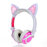 "Cat Ears" Rechargeable LED Lighted Headphones (5 Colors)