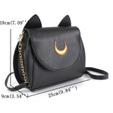 "Cat Ears" Half-Moon Handbag (2 Colors)