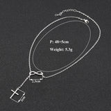 Faith Infinity Cross Lariat Necklace