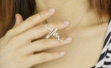 Nurses ECG Heartbeat Pendant Necklace (2 Colors)