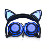 "Cat Ears" Rechargeable LED Lighted Headphones (5 Colors)