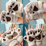 "Cat Paws" Plush Gloves (6 Colors)