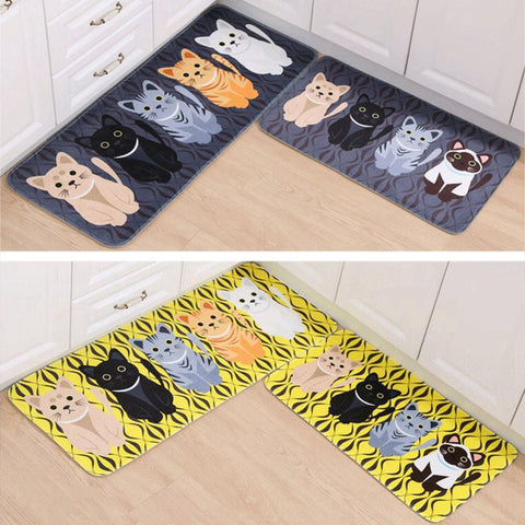 Cutest Cats Floor Mat (2 Colors in 5 Sizes) – Crazy Aunt Karen's