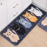 "Cutest Cats" Floor Mat (2 Colors in 5 Sizes)