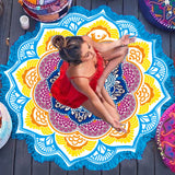 Yoga "Lotus Flower Mandala" Meditation Mat (7 Colors)