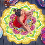 Yoga "Lotus Flower Mandala" Meditation Mat (7 Colors)