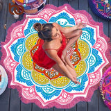 Yoga "Lotus Flower Mandala" Meditation Mat (7 Colors)