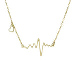 Nurses ECG Heartbeat Pendant Necklace (2 Colors)