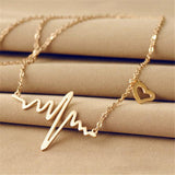 Nurses ECG Heartbeat Pendant Necklace (2 Colors)