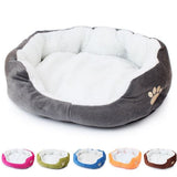 "Paw Print" Fleece Pet Bed (6 Colors in 2 Sizes)