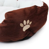 "Paw Print" Fleece Pet Bed (6 Colors in 2 Sizes)