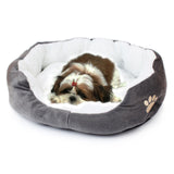 "Paw Print" Fleece Pet Bed (6 Colors in 2 Sizes)
