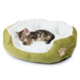 "Paw Print" Fleece Pet Bed (6 Colors in 2 Sizes)