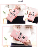 "Cat Trio" Fashion Wallet (5 Colors )