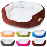 "Paw Print" Fleece Pet Bed (6 Colors in 2 Sizes)