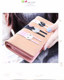 "Cat Trio" Fashion Wallet (5 Colors )