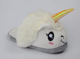 "Unicorn" Horse Plush Slip-On Slippers (4 Colors)