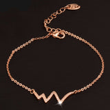 Nurses Crystal ECG Heartbeat Bracelet (3 Colors)