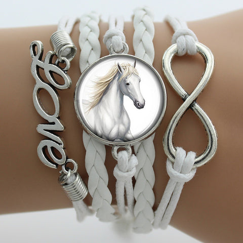 Horse Love & Infinity Bracelet (3 Colors)