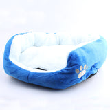 "Paw Print" Fleece Pet Bed (6 Colors in 2 Sizes)