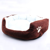 "Paw Print" Fleece Pet Bed (6 Colors in 2 Sizes)