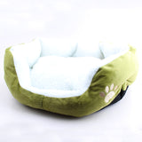 "Paw Print" Fleece Pet Bed (6 Colors in 2 Sizes)