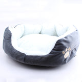 "Paw Print" Fleece Pet Bed (6 Colors in 2 Sizes)