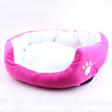 "Paw Print" Fleece Pet Bed (6 Colors in 2 Sizes)