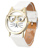 Cute Glasses Cat Watch (3 Colors)