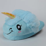 "Unicorn" Horse Plush Slip-On Slippers (4 Colors)