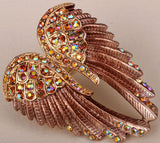 Angel Wings Crystal Brooch Pin (14 Colors)